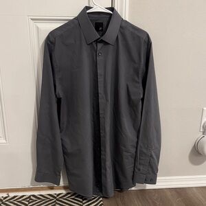 JF J.Ferrar Dark Gray Dress Shirt